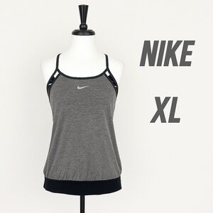 Nike Gray‎ Fitted Sleeveless Tank Top Size XL